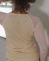 BASERANGE 25 Early Spring GENE Long Sleeve T-Shirt BAS-TOGNL-LW-SP25-HF HEN YELLOW/BUIO PINK